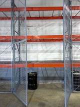 Pallet Rack Security Cage Systems Photos