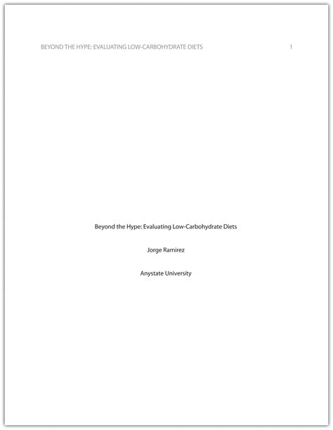 131 Formatting A Research Paper Writing For Success