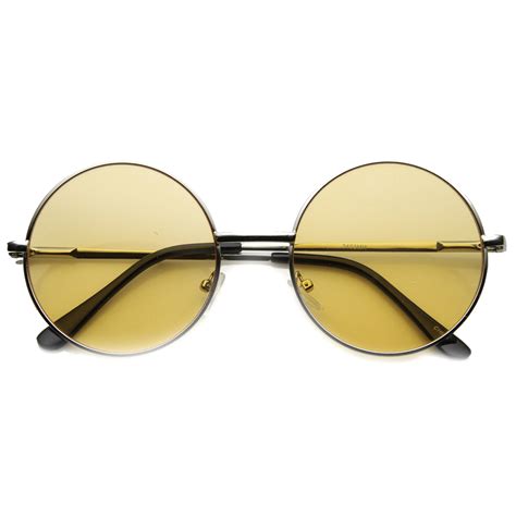 Womens Round Sunglasses With Uv400 Protected Composite Lens Sunglass La