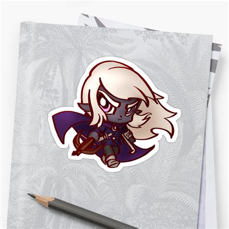 Chibi Dark Elf Stickers By Figment Forms Redbubble