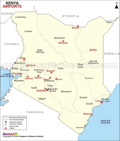 Airports In Kenya Kenya Airports Map