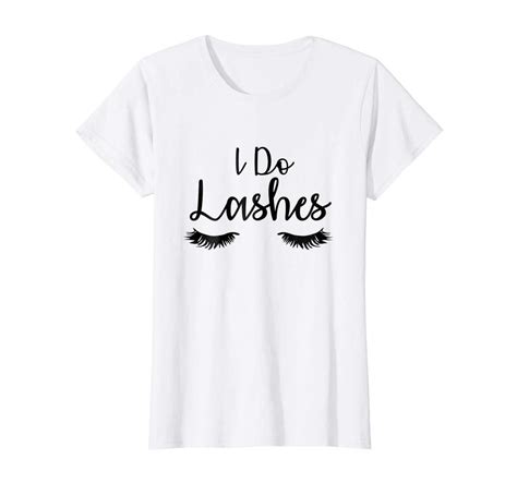 Womens Womens Lashes T Shirt Lash Artist Eyelash Tee Shirt