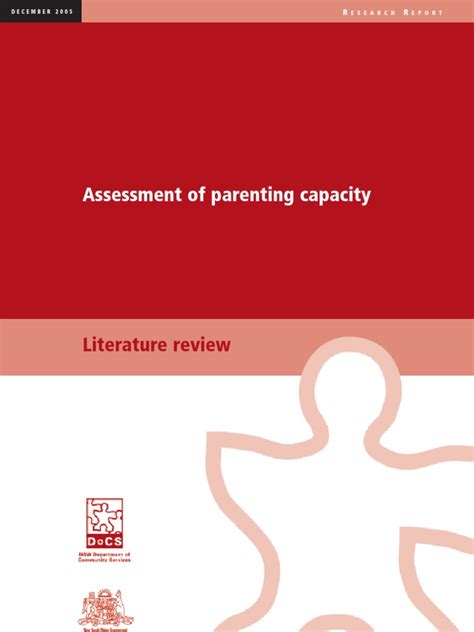 Research Parenting Capacity | Parenting | Relationships ...