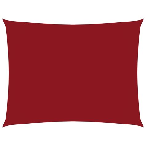 Senčno Jadro Oksford Blago Pravokotno 2x3 M Rdeče