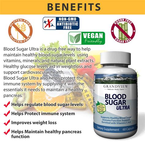 Blood Sugar Ultra Supplement Natural Glucose Control 20 Herbs And