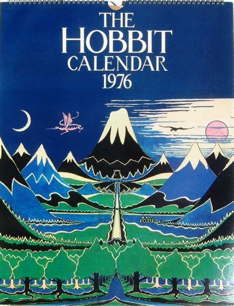 Copertina Calendar 1976 Tutto Su Jrr Tolkien Tutto Su Jrr Tolkien