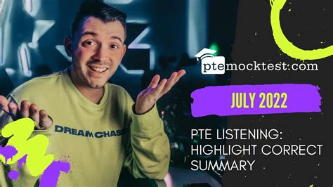 Pte Listening Highlight Correct Summary Most Repeated Question July