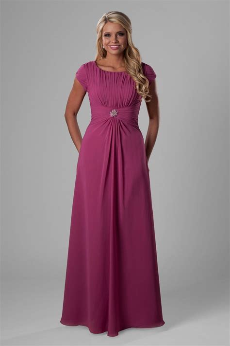 Theresa In 2020 Modest Bridesmaid Dresses Bridesmaid Dresses With
