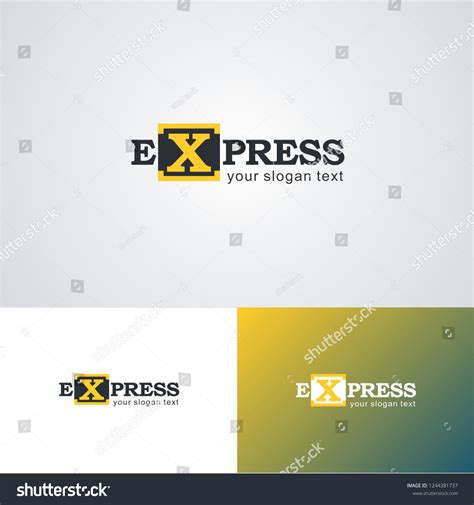 Corporate Express Logo Design Template Stock Vector Royalty Free