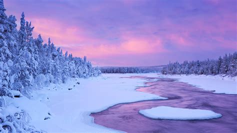 Lapland Winter River Backiee