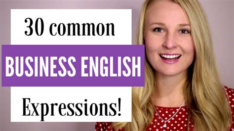 30 Common Business English Expressions • English With Adriana