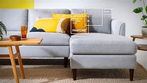 Pantoneview home + interiors 2021 provides guidance through this transformation, where freshness can come from terra cotta, whose. Pantone Colour Of The Year 2021: Ultimate Gray & Illuminating In 5 Interior Styles | Furniture ...