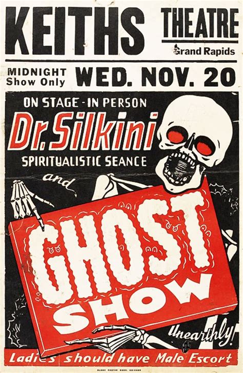 Spook Show Posters Vintage Horror Show Posters Event Poster