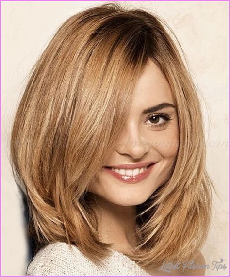Straight Medium Length Haircuts With Layers