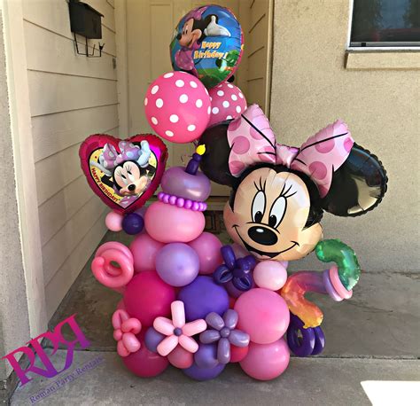 Minnie Mouse 2nd Birthday Marquee Bouquet Minnie Mouse Balloons