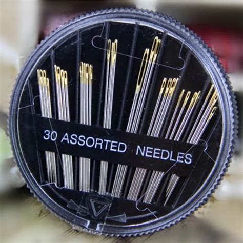 30 Pcs Assorted Hand Sewing Needles Stainless Steel Sewing Needles Case
