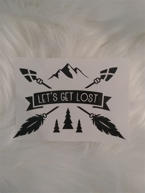 Lets Get Lost Decal Etsy