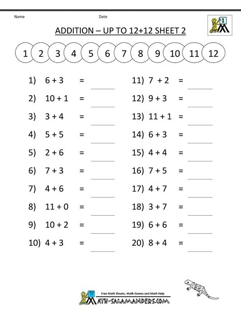 Math Worksheets For Year 2