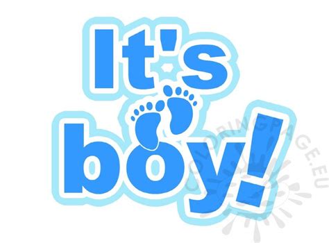Its A Boy Lettering Baby Shower Coloring Page