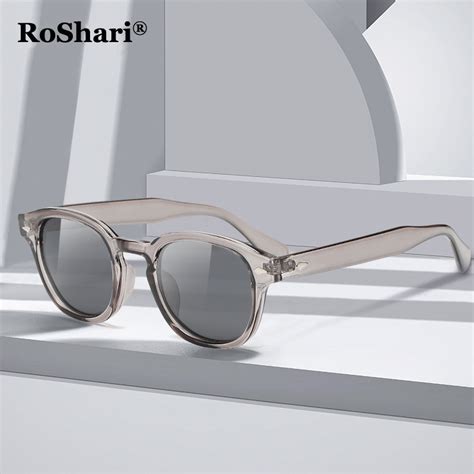Roshari Classic Rivet Polarized Sunglasses Men Women S Round Glasses Anti Glare A100 Shopee