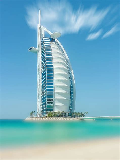 Hd Wallpaper Burj Al Arab Saudi Dubai United Arab Emirates Sea