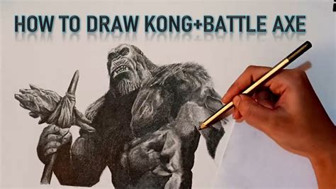How To Draw Godzilla Vs Kong Axe