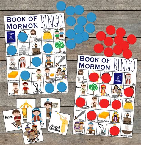 Book Of Mormon Bingo Lds Bingo Lds Church Games Book Of Mormon Games