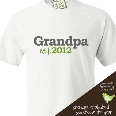 Grandpa Or Dad Shirt Grandpa Established Any Year Custom Etsy Dad