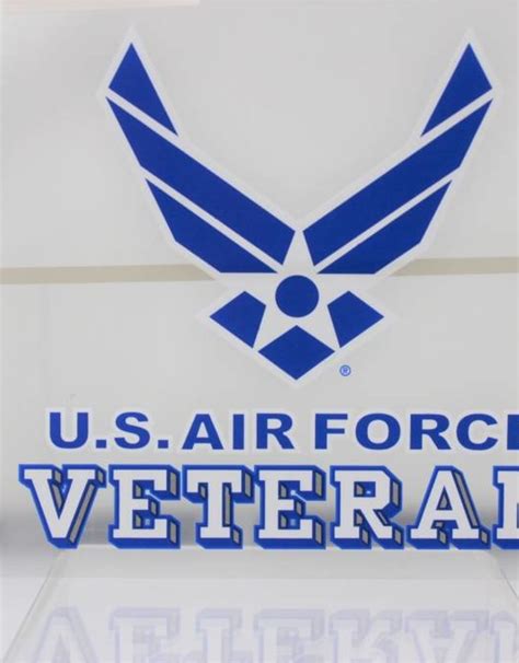 Air Force Veteran W Logo 375x35 Decal Stars And Stripes The Flag Store