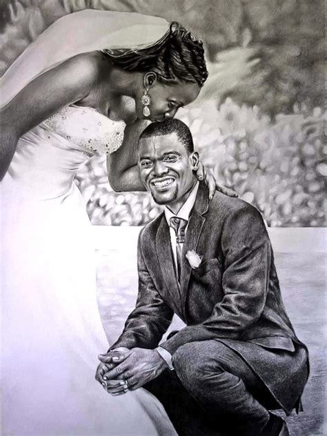 The Art Of Kwesi Pencil Black Art Marriage Love Realism More Art Of