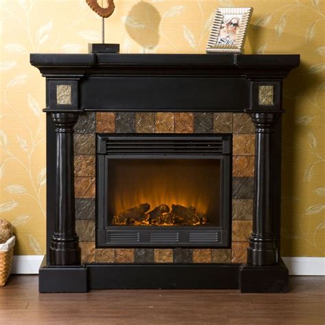 4.7 out of 5 stars with 159 ratings. Carrington Slate Convertible Black Electric Fireplace ...