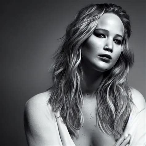 Jennifer Lawrence Posing For The Camera Cinematic Stable Diffusion