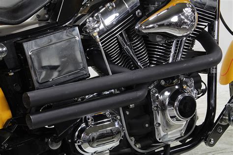 Exhaust Drag Pipe Set Black Shotgun Stylefor Harley Davidson