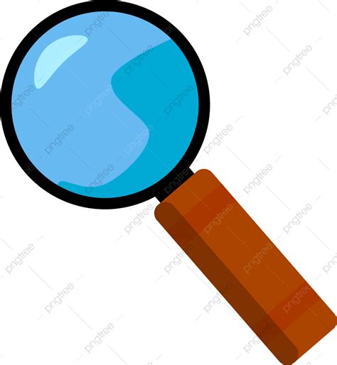 Magnifying Glass Magnifier Vector Hd Images Magnifying Glass With Blue