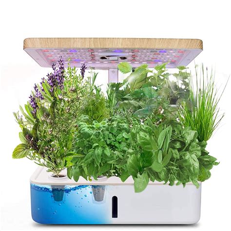 Hydroponics Growing System Indoor Herb Garden Planter Starter Kit With