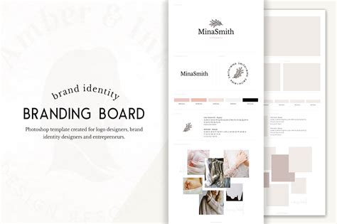 Brand Board Template For Identity Design Design Cuts