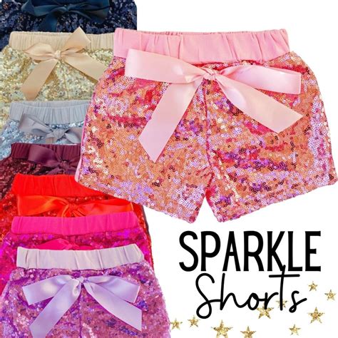 Sparkle Shorts Girls Sparkle Sequin Shorts Glitter Shorts Girls