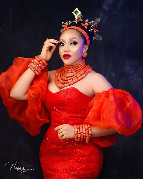 Youre Going To Love This Red Edo Bridal Beauty Look