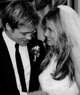 6 brad called their wedding an experiment. Jennifer Aniston & Brad Pitt at their Malibu wedding, July ...