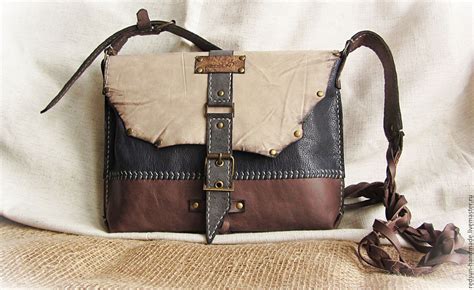 Сумка кожаная ручной работы Плетёнка Leather bag women Bags Leather
