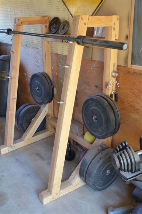 Putting them on the weight rack will make them look more organized but it is still an eye sore if it is going to be left here in the. Weight Rack and Bench | Homemade gym equipment, Home made gym, Diy home gym