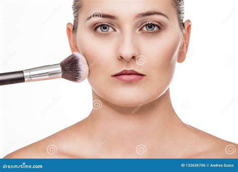 Beautiful Woman Portrait With Natural Makeup Stock Photo Image Of