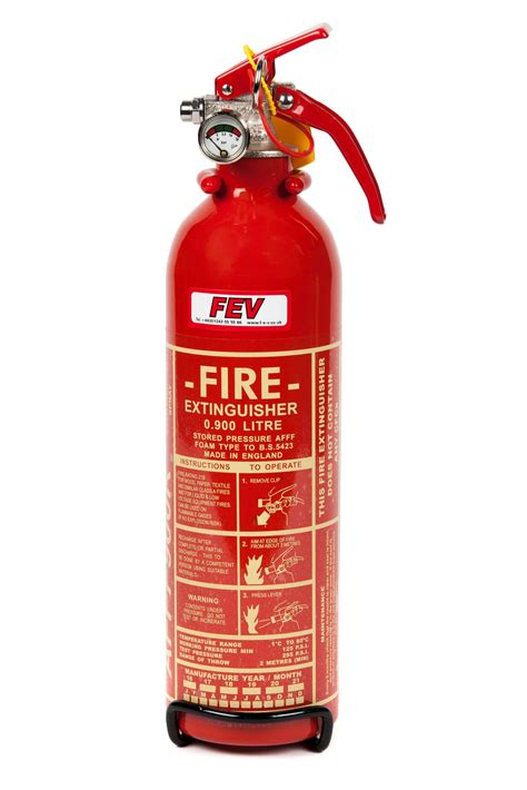 Fev Fire Extinguisher 09 Lt Cylinder Handheld Afff Black Fire