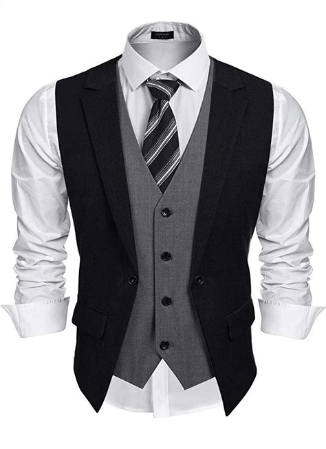 Suit separates allow you to choose coat, vest, and pant sizes separately for an ideal fit. Coofandy Mens Formal Fashion Layered Vest Waistcoat Dress ...