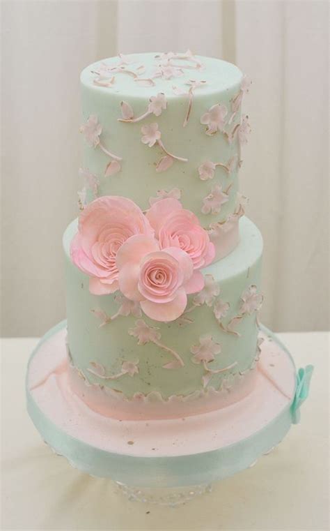 Pink Teal And Gold Cake Weddings And Events Pinterest Cakes Gold