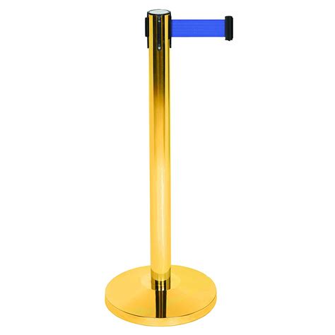 A2 Retractable Stanchions Chrome With Red Black Blue Belt Party