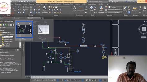 Autocad Electrical Model And Layout 004 Youtube