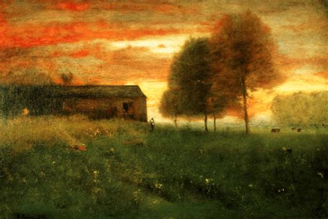 Sunset Montclair George Inness As Art Print Or Hand Painted Oil