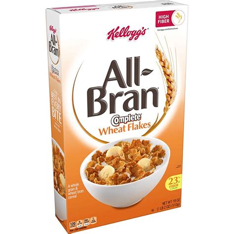 Kelloggs All Bran Complete Wheat Flakes Breakfast Cereal Shop Cereal