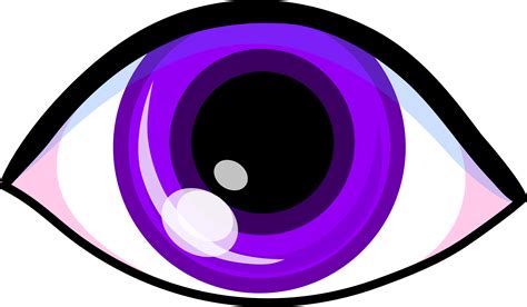 Violet Eye Design Free Clip Art